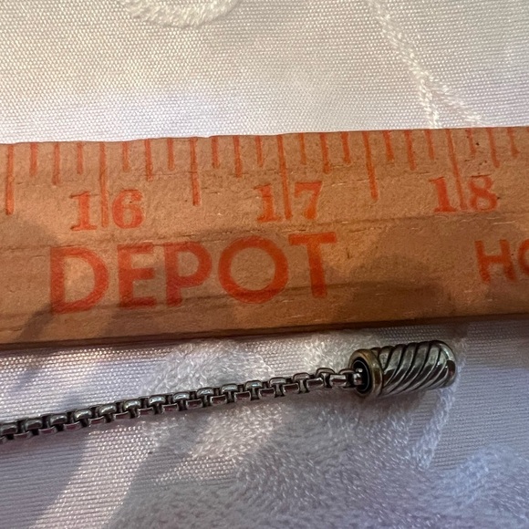 Silver tone Citrine Necklace & Pierced earings - Picture 5 of 5